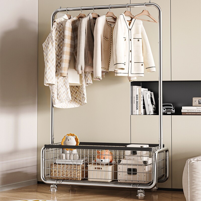 落地可多功能挂衣架家用卧室衣帽架移动收纳衣架服装店展示架批发