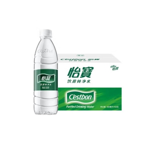 家庭会议办公户外运动用水 整箱装 怡宝饮用纯净水555ml 24瓶