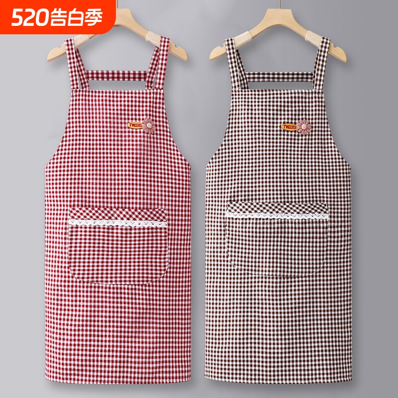 纯棉围裙厨房家用可爱2025新款同款商用餐饮专用做饭工作服女加长