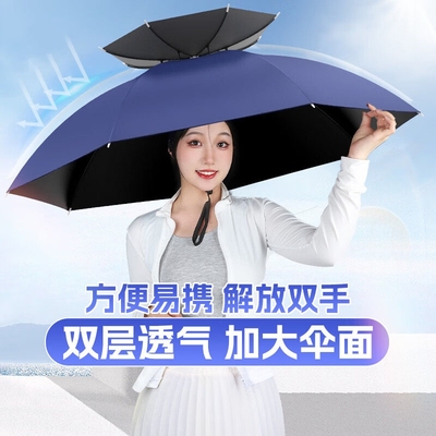 【全网爆款】钓鱼伞帽折叠轻便