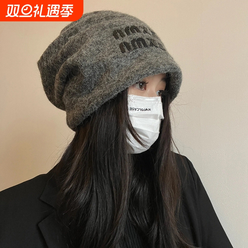 慵懒风灰色堆堆帽子|千人加购