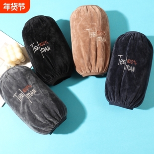 秋冬季套袖羽绒服袖套绒布短款男女袖头学生袖笼护袖耐脏高颜值