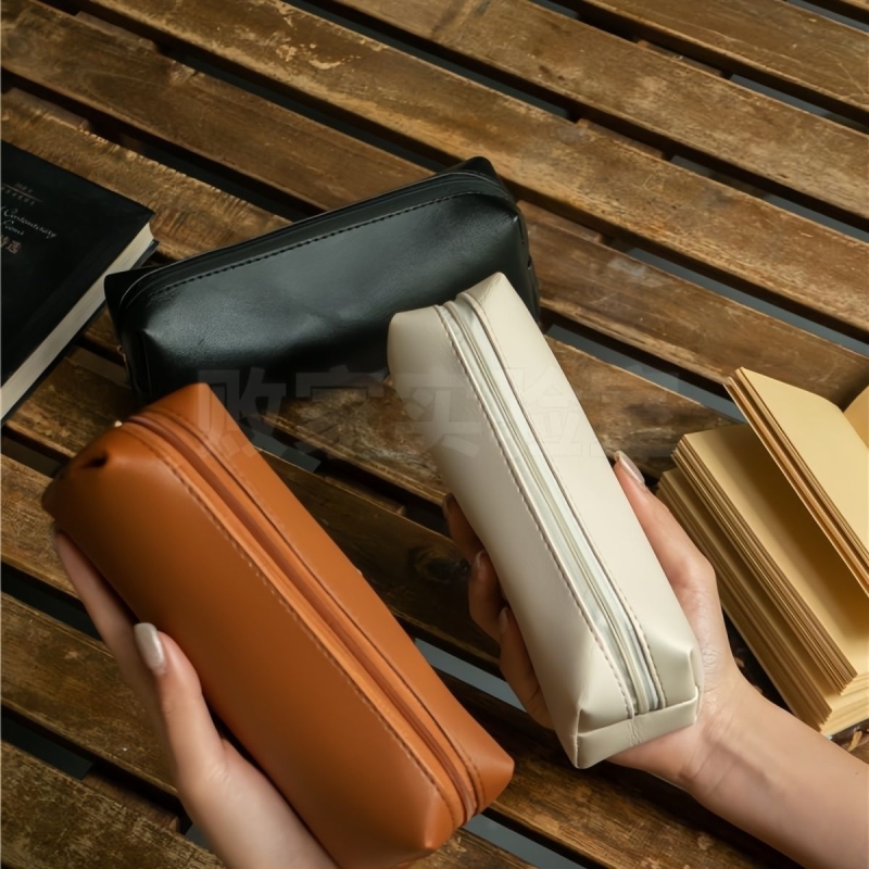 笔袋ins风日系简约可爱中小学生文具盒创意大容量化妆刷收纳袋