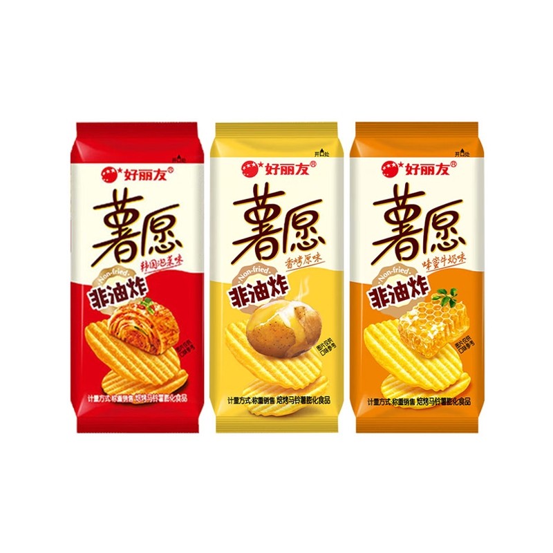 好丽友薯愿薯片约35.8g*3包