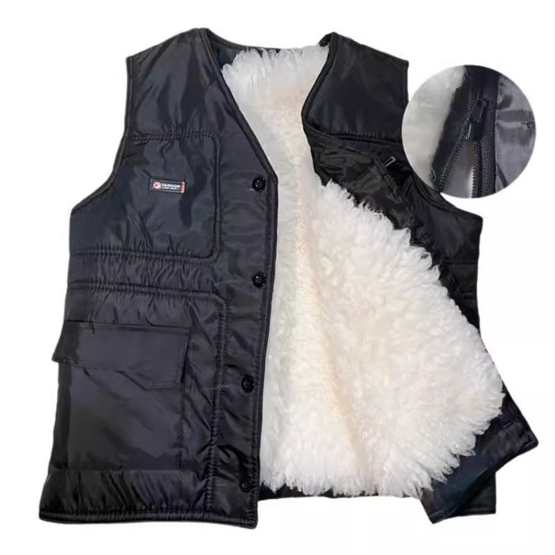 厂家秋冬季中老年羊皮马甲皮毛一体加厚保暖男士羊毛马坎肩内胆,男装,中老年上装,淘宝优惠券,粉丝福利购,淘宝优惠卷