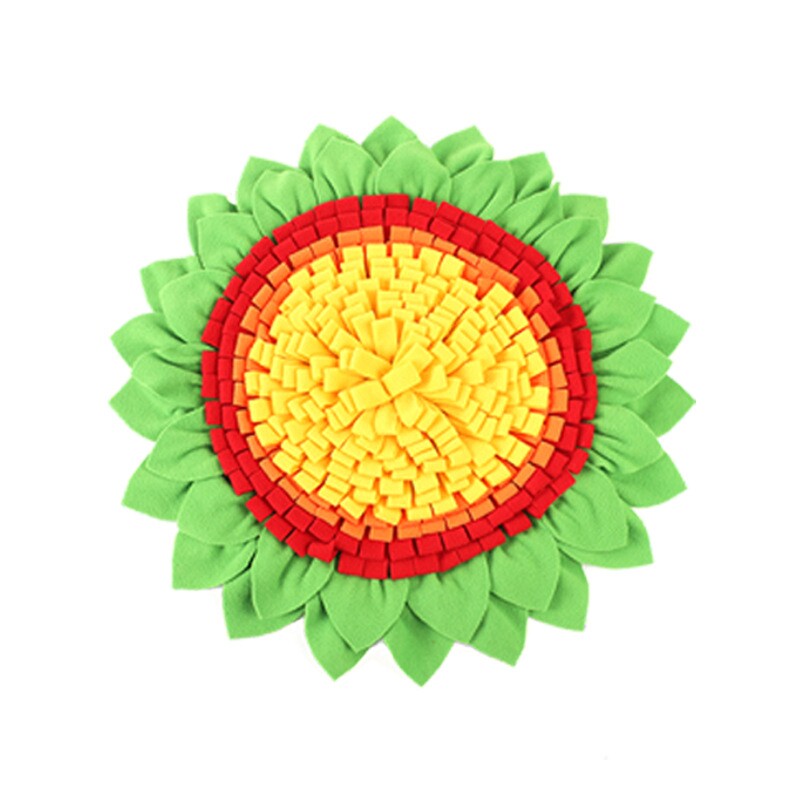 亚马逊向日葵宠物耐咬嗅闻垫防噎食垫子慢食训练喂食器狗垫子玩具