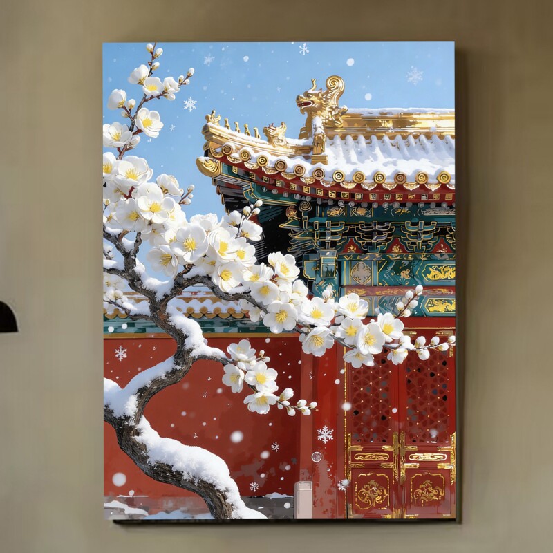 植物花卉数字油画手工diy填色涂画成人解压小游戏客厅卧室装饰画