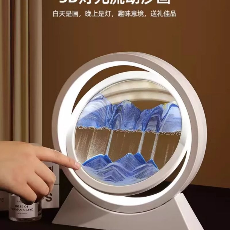 创意流沙画沙漏摆件客厅电视柜酒柜轻奢家居装饰品办公室桌面礼物图片