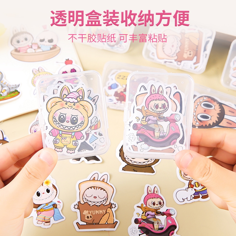 labubu拉布布卡通贴纸高颜值可爱