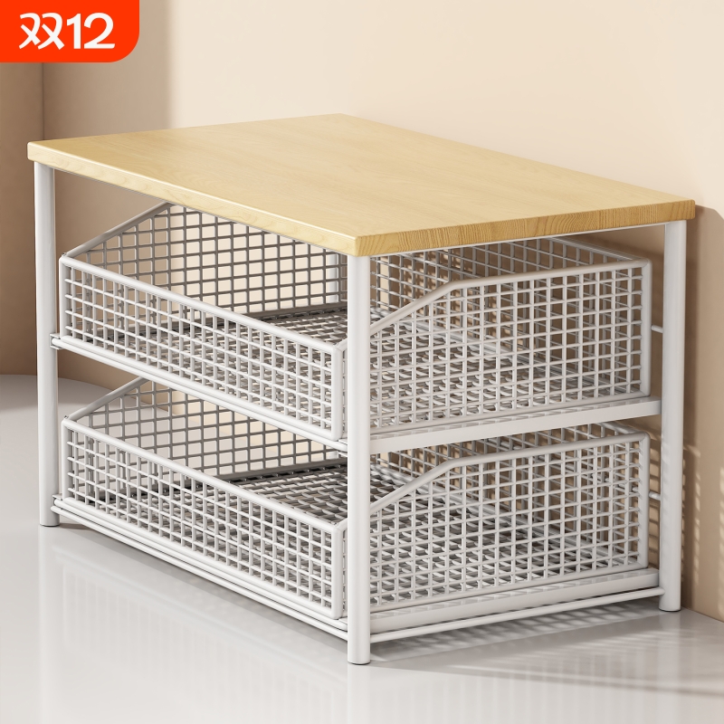 打印机置物架桌面带抽屉