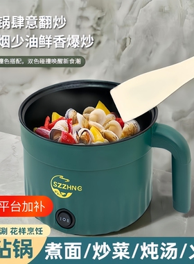 德国宿舍学生多功能小电锅电煮锅一体迷你电炒锅电热火锅泡面煮面