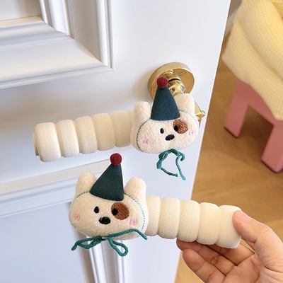 可爱门把手护套房门装饰防静电冻