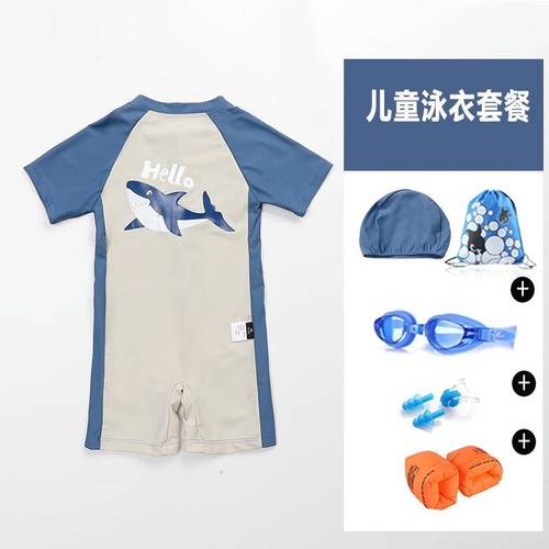 儿童鲨鱼连体泳衣|322人收藏