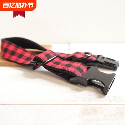 MUTTCO牵引带遛狗宠物项圈 狗狗格子领带蝴蝶结批发 UDC-074H