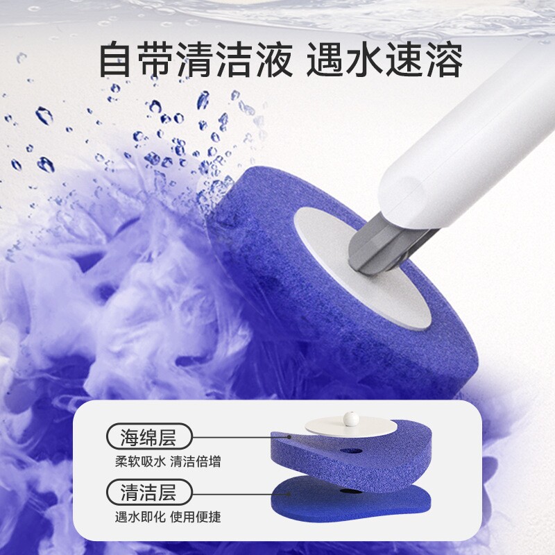 一次性马桶刷家用卫生间免打孔无死角清洁刷子吸盘壁挂洗厕所神器图片