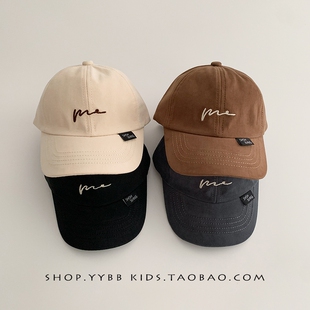 新款儿童鸭舌帽春秋季休闲百搭宝宝帽子男童女童洋气棒球帽冬防风