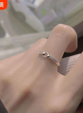 圆圈戒指女ins不掉色冷淡风高级感小众设计学生高颜值闺蜜可调节