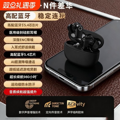 PRO耳机无线蓝牙耳机双耳迷你少女学生高颜值超长续航安卓通用