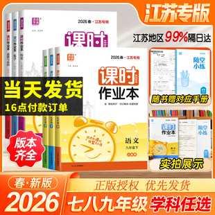 江苏专用】2026春通典初中课时作业本七八九年级789年数学语文英语物理化学政史上下册苏教版北师人教随堂练学霸必刷题同步练习25