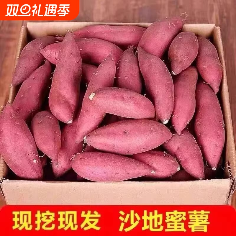 红薯正宗龙九蜜薯糖心新鲜番薯板栗六鳌沙地地瓜山芋农家自种黄心