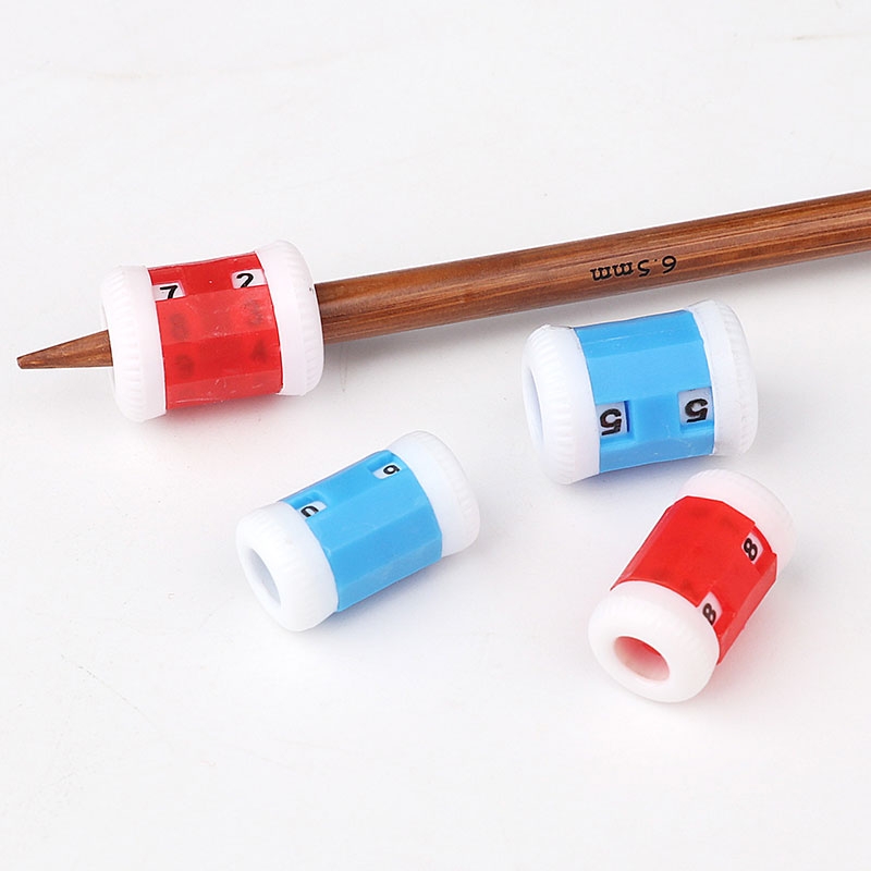 毛衣针帽毛线针塞工具橡胶毛衣针堵棒针堵头防脱针套手编织计数器