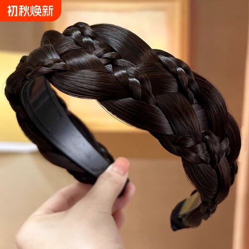 俏瑶加宽高温丝遮白发高颅顶假发
