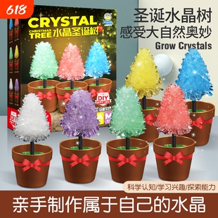 儿童水晶种植科学实验套装化手工diy生长结晶小学生玩具益智思维