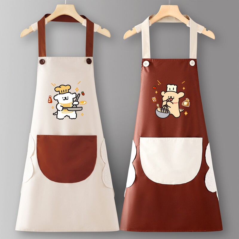 炒菜围裙厨房家用春夏工作服女餐饮上班专用2025新款防水防油大人