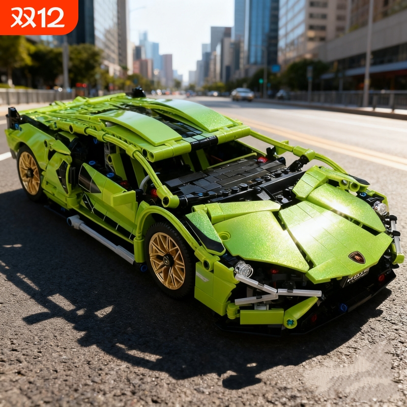 【爆款】超跑积木车模