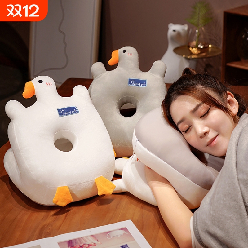 午睡枕午休睡觉神器趴睡枕女趴在桌上冰丝枕头办公室工位午睡抱枕