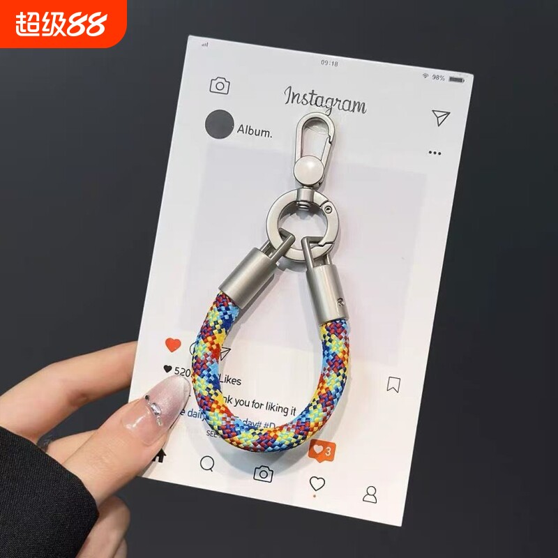 小众高级手机壳挂绳短款迷你绳图片