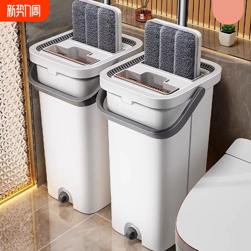 拖把家用一拖净2026新款免手洗平板大墩布桶拖布拖地懒人神器