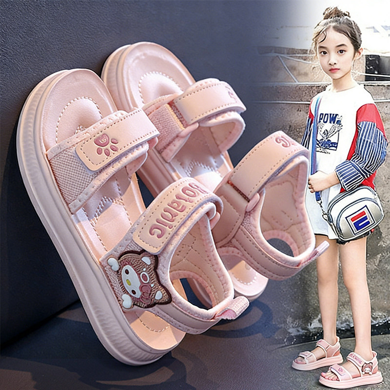 女童凉鞋2026新款春季时尚软底儿童公主运动沙滩鞋女孩防滑凉拖鞋