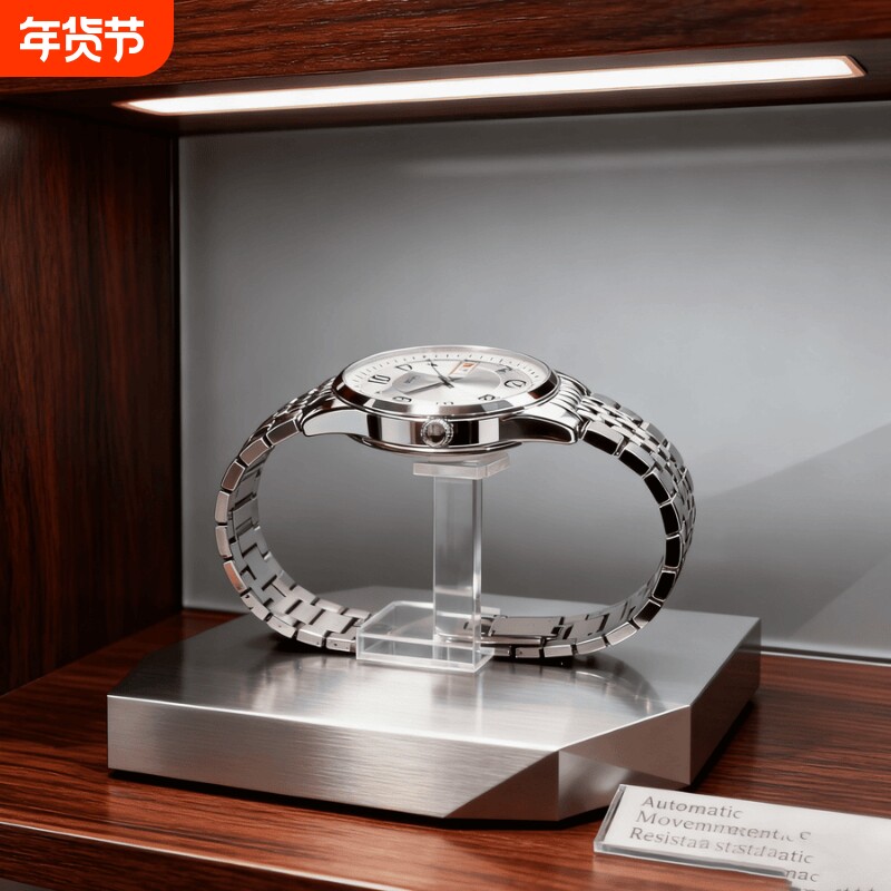 手表男款机械风全自动防水高级感全自动男表数字双日历防水腕表男