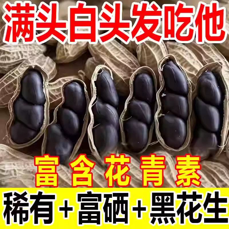 原味富硒黑花生带壳大粒黑花生味甜营养黑皮花生米500g黑花生特产,零食/坚果/特产,花生,淘宝优惠券,粉丝福利购,淘宝优惠卷