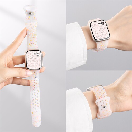 镂空彩屑适用oppooppoX2/X3mini表带硅胶X3高级感watch4舒适百搭