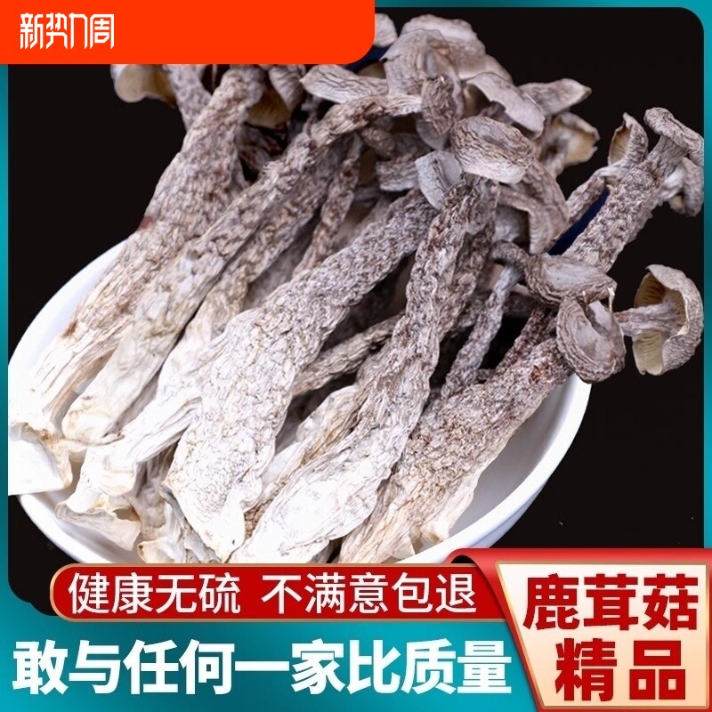 鹿茸菇干货500g包邮鹿茸菌无硫新鲜煲汤脆脆菇蘑姑干香菇