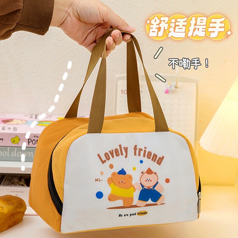 可爱保温饭盒袋学生上班族带饭装餐包便当袋加厚铝箔手提包多规格