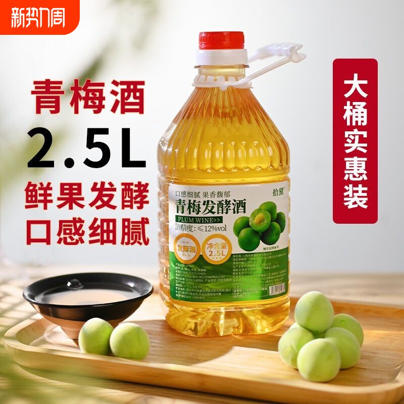 拾黛果酒青梅酒低度梅子酒自酿微醺女士甜酒酿造发酵酿酒杨梅桑葚