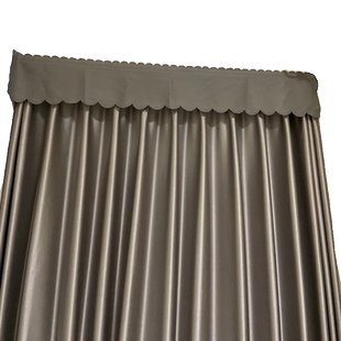 窗帘防漏光遮阳帘头挡罗马杆上面顶部粘贴不透光魔术贴免打孔安装