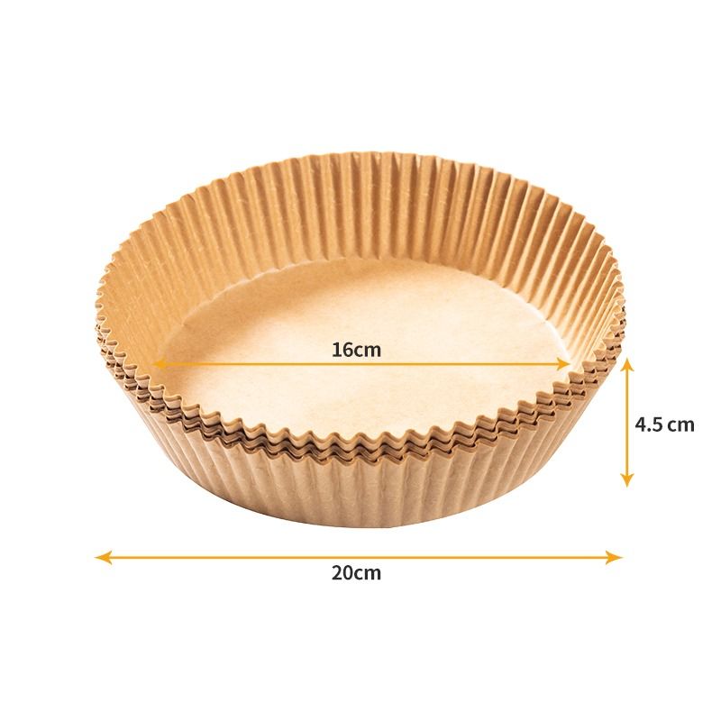 空气炸锅专用纸圆方形家用烤箱吸油纸托食品级硅油纸锡纸烘焙纸垫