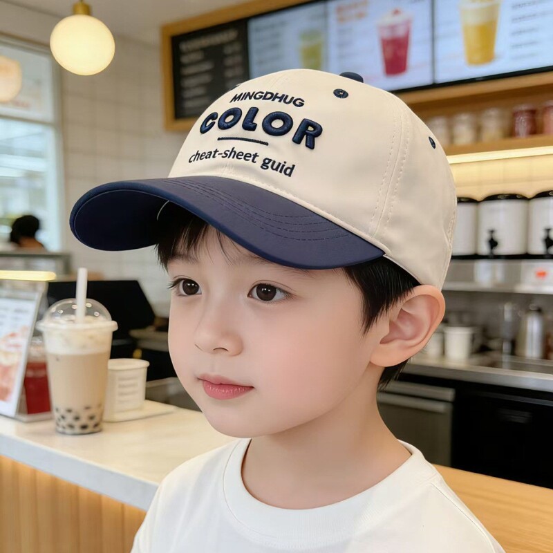 儿童帽子春秋薄款男童遮阳棒球帽女童鸭舌防晒洋气夏季宝宝太阳帽图片