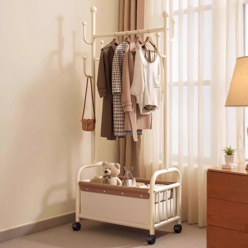 新款易衣架转角衣帽架卧室落地收纳多功能晾衣架室内家用挂衣架直