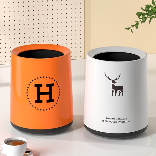 桌面垃圾桶可爱迷你办公室桌子茶几专用家用小号桌上的餐桌盒客厅
