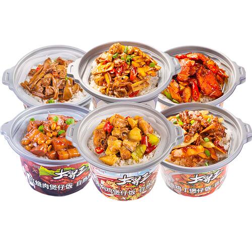 大胃王煲仔饭自热米饭红烧肉速食方便食品学生即食锅家用黄焖鸡