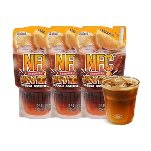 连咖啡每日黑咖啡地中海袋装美式WOW燃燃咖 200ml*3袋