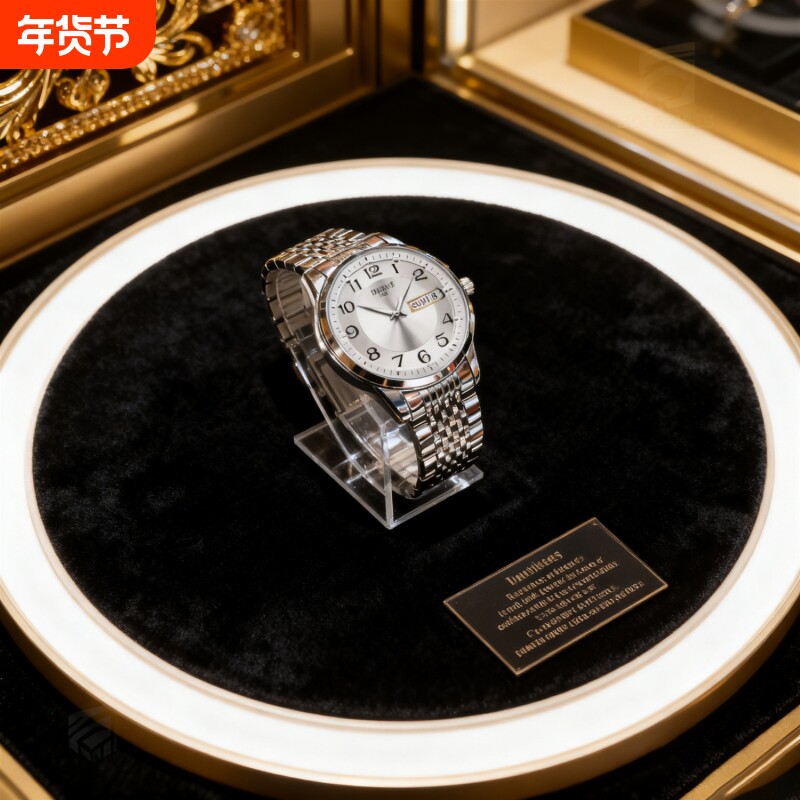 手表男款全自动男表数字双日历防水腕表男机械风全自动防水高级感