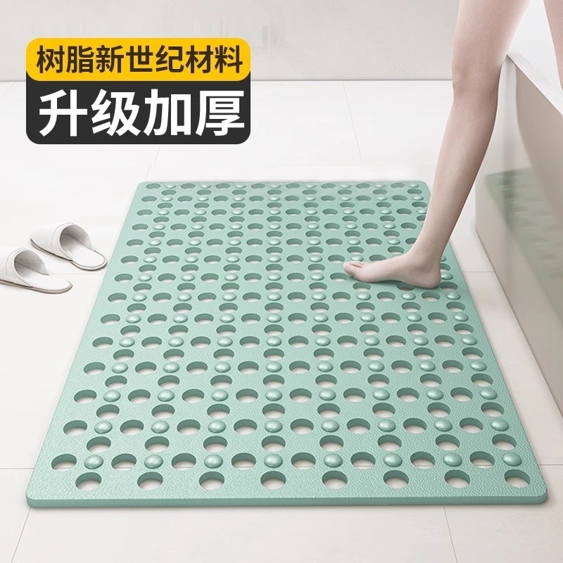 2025大孔浴室垫防滑垫家用淋浴房洗澡防摔吸盘地垫卫浴按摩脚垫子