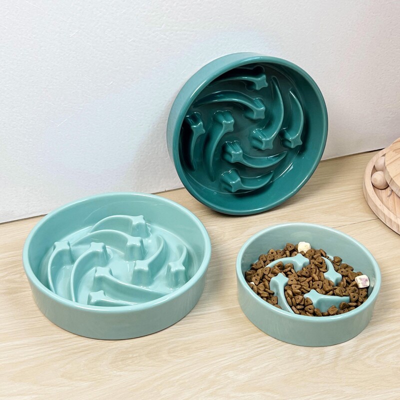 创意简约陶瓷宠物碗36图片