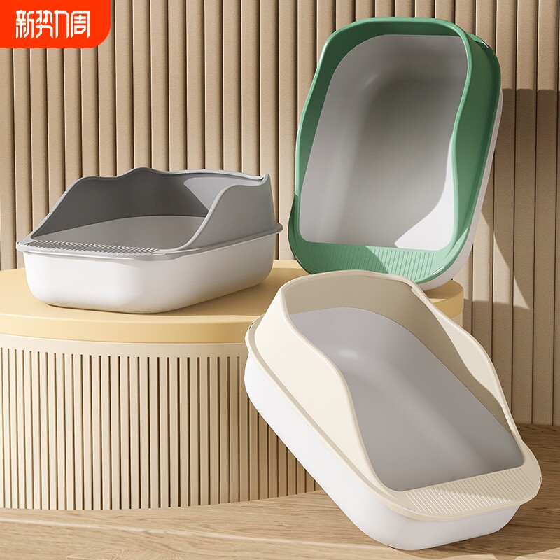 猫砂盆超大号全半封闭式猫屎盆防带砂特小号幼猫厕所猫咪用品大全